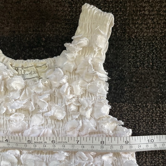 Vintage Rosetta Millington Girls Natural Linen Maxi Dress 4T 90's Y2K - Picture 6 of 9